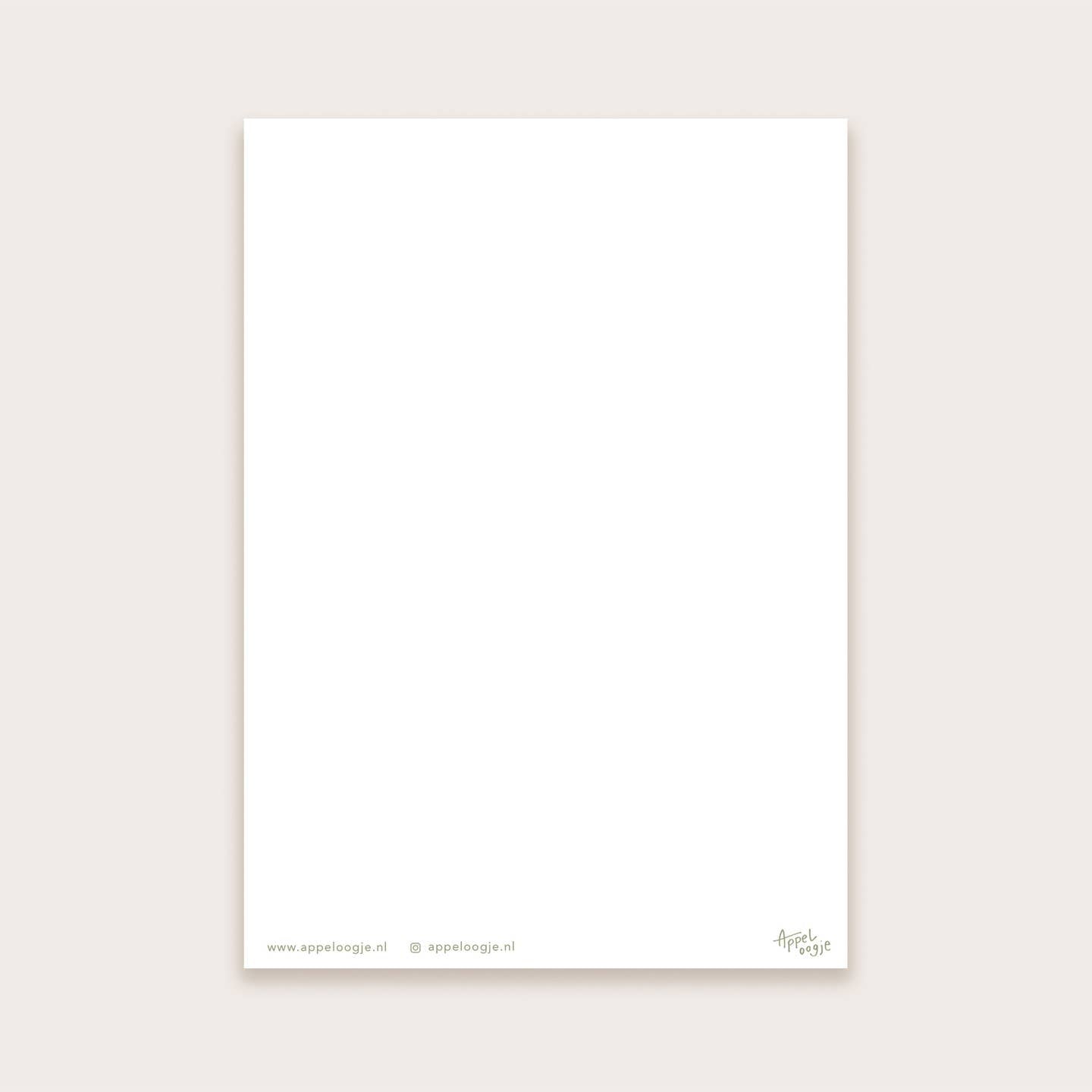 A6 Ansichtkaart – Winterbos met Duiven