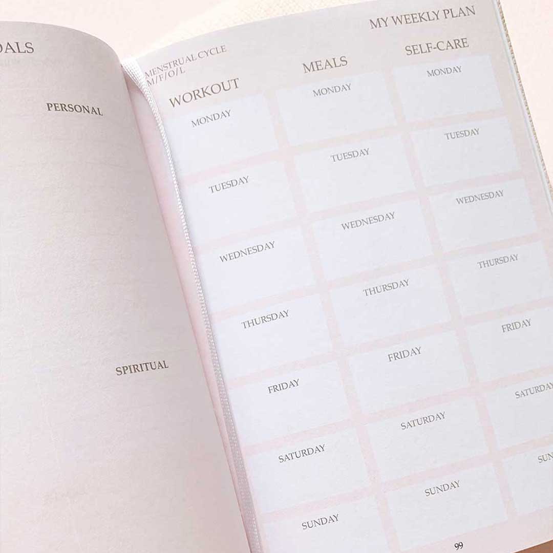 Fitness & Self-Care Journal – Jouw gids voor een gezonde en gebalanceerde levensstijl