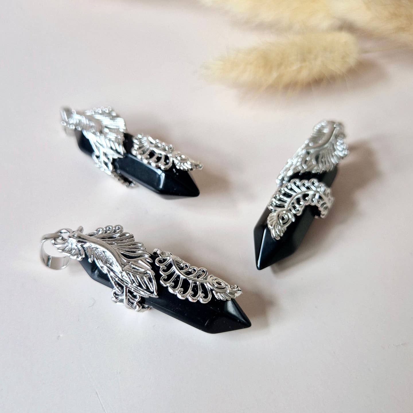 Zwarte Obsidiaan Hanger – 4,5 cm | Krachtige Bescherming & Aarding