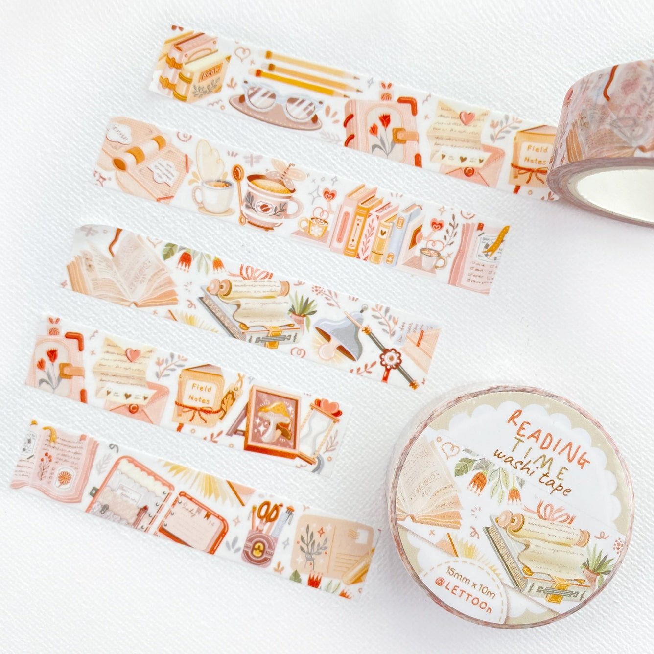 Leestijd Washi Tape – Boeken, Bloemen en Planten voor Creatieve Planners
