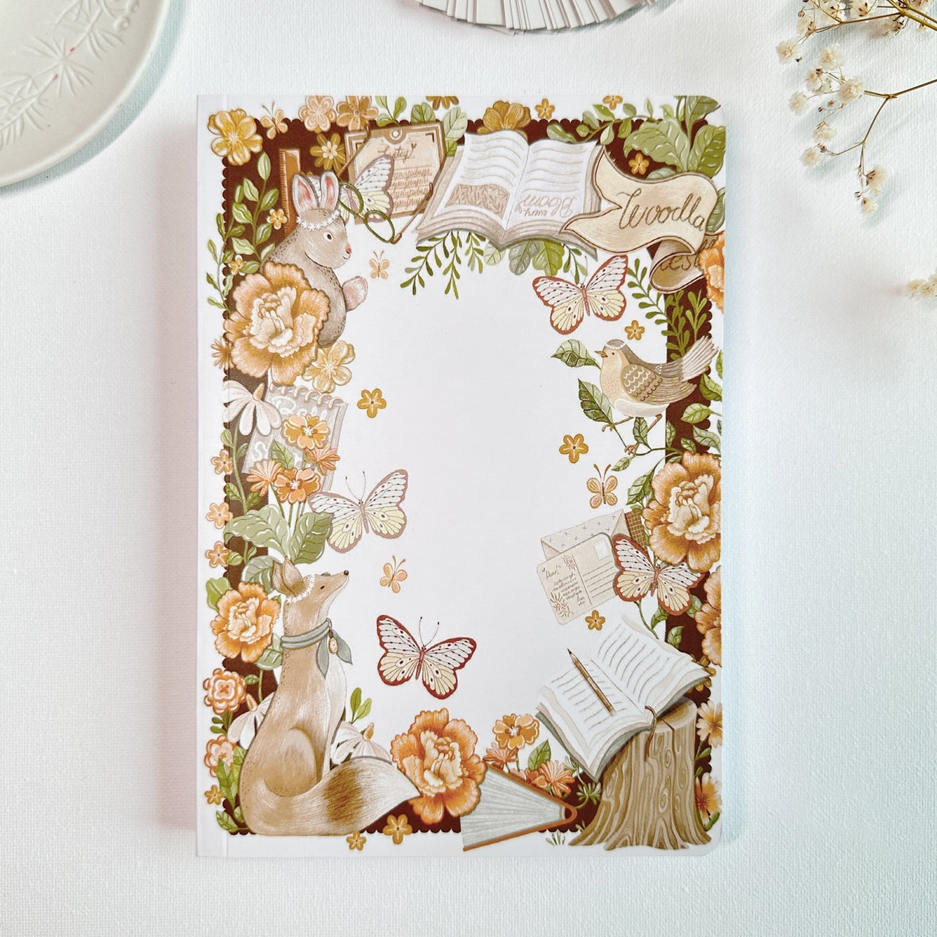 Dot Grid Notitieboek – Natuur geïnspireerd ontwerp + Stickervel