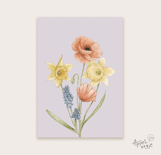 Ansichtskaart Boeket