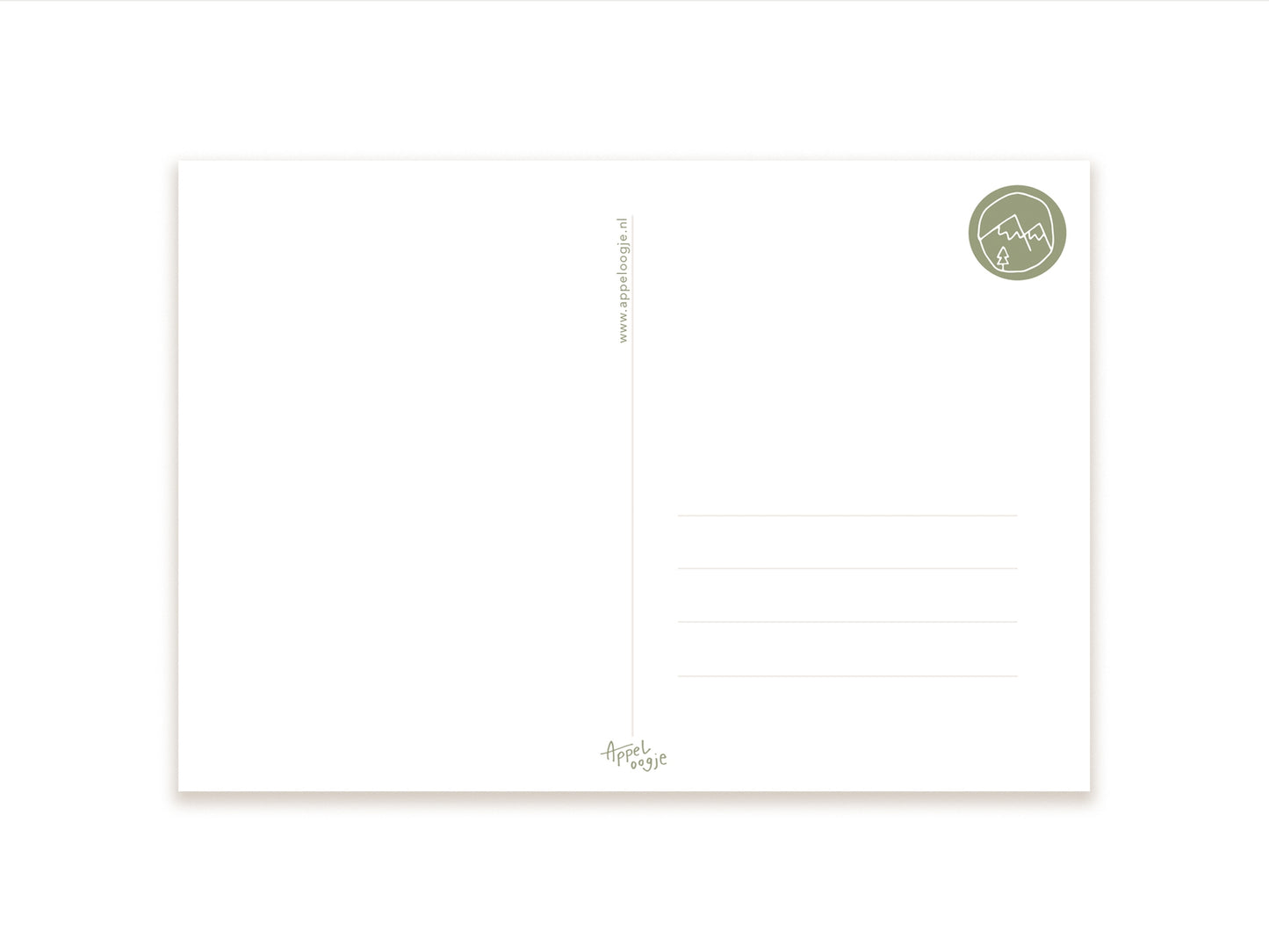 Ansichtkaart met bosdieren