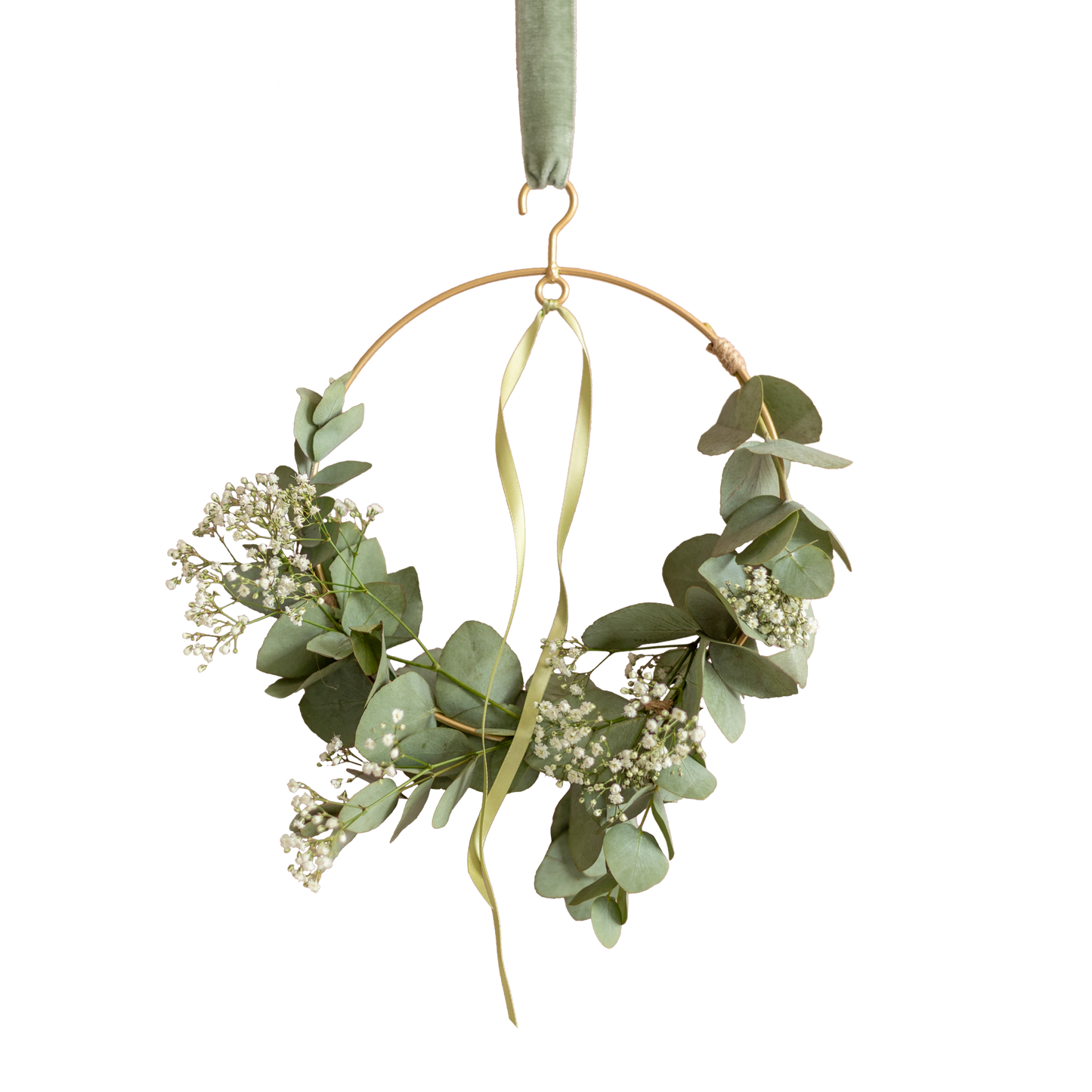 Bloom Circle Eucalyptus – DIY bloemenkrans met eucalyptus & gipskruid (brievenbuscadeau)