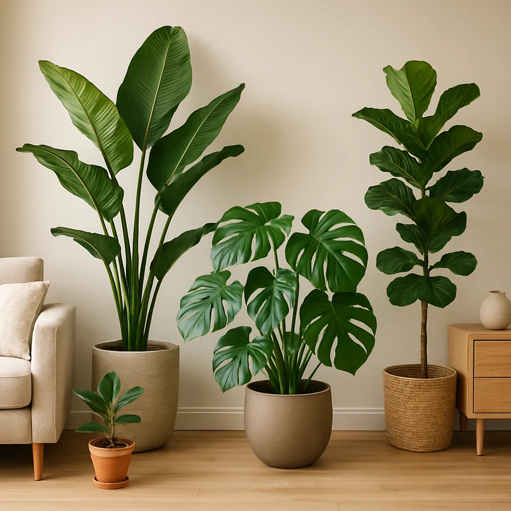 Grote planten als eyecatcher in huis
