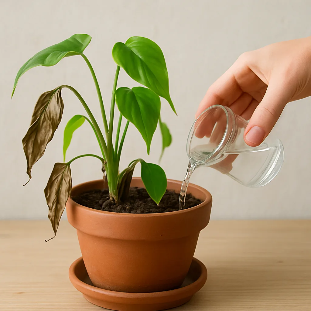 Hoe herstel je een bijna dode plant