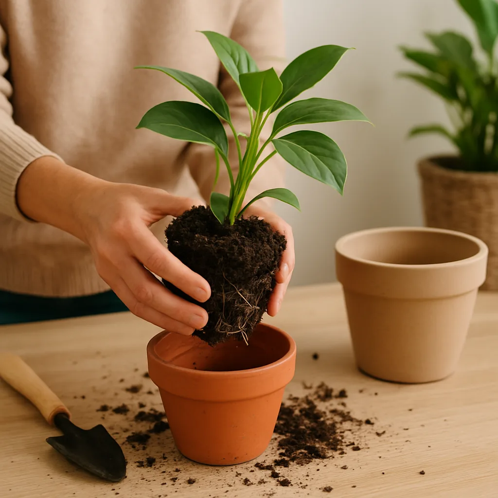 Hoe verpot je een plant zonder stress