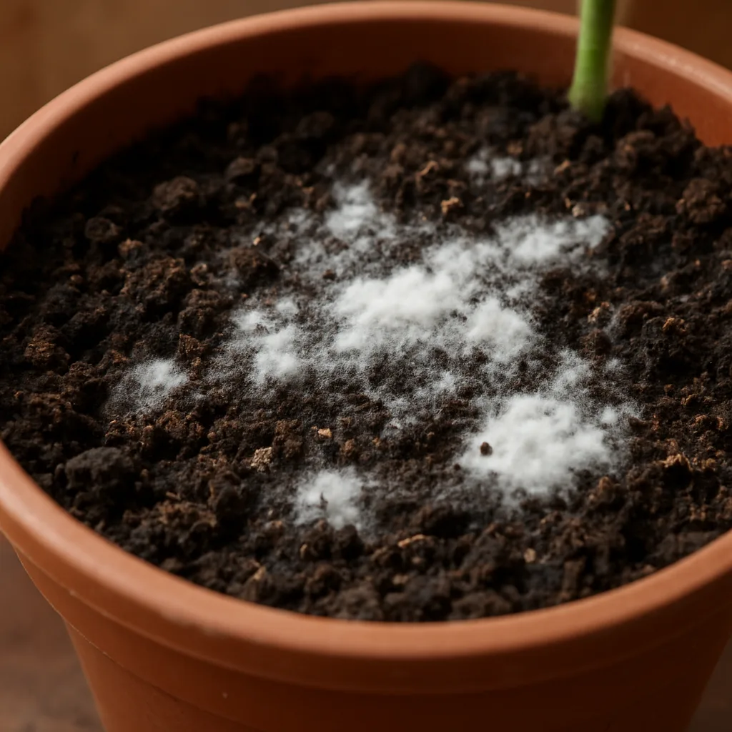 Schimmel in potgrond voorkomen en oplossen