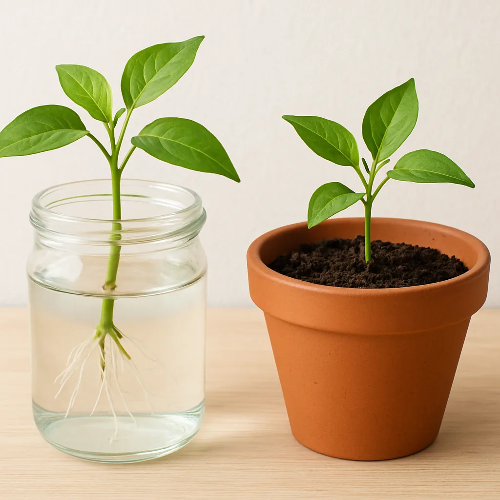 Stekken in water of aarde, wat werkt beter