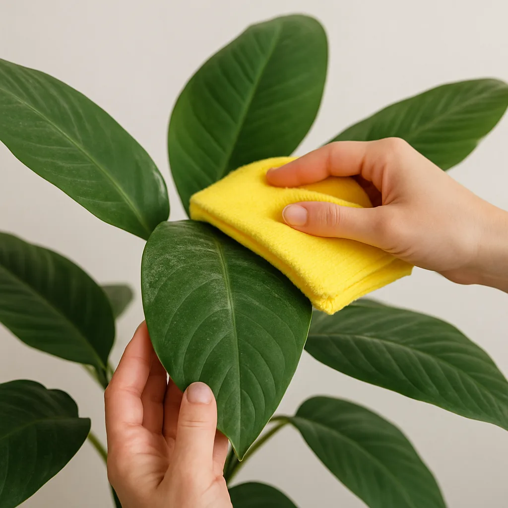 Tips om stof van bladeren veilig te verwijderen