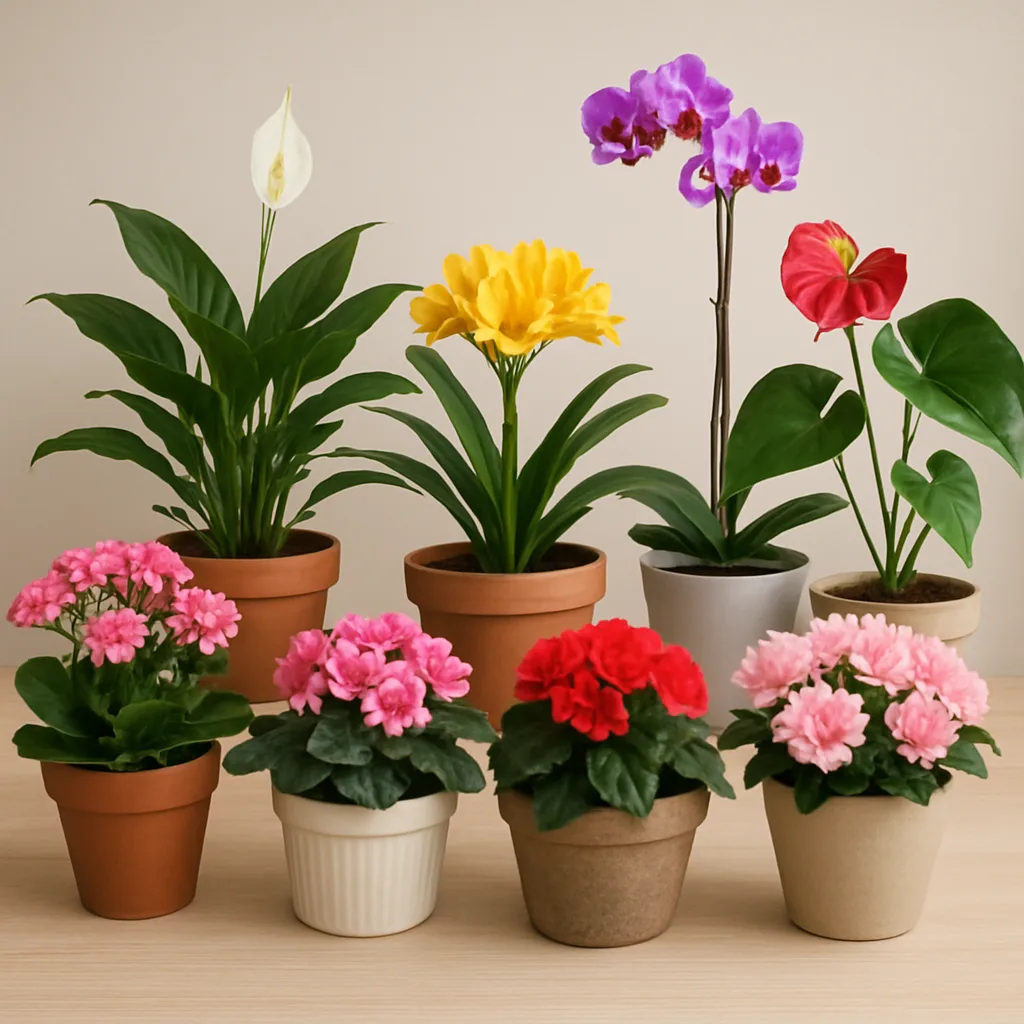 Top 10 bloeiende planten voor binnen