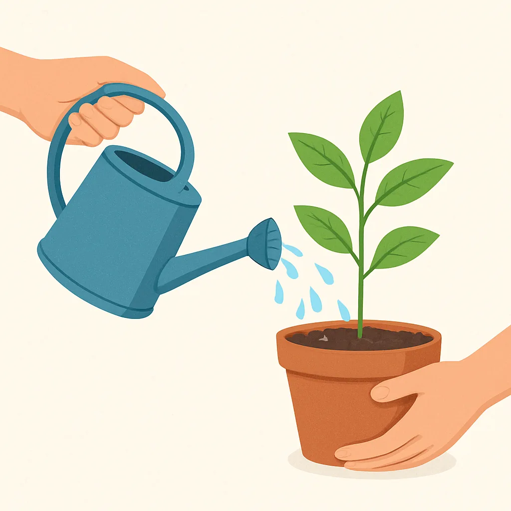 Water besparen bij planten verzorgen